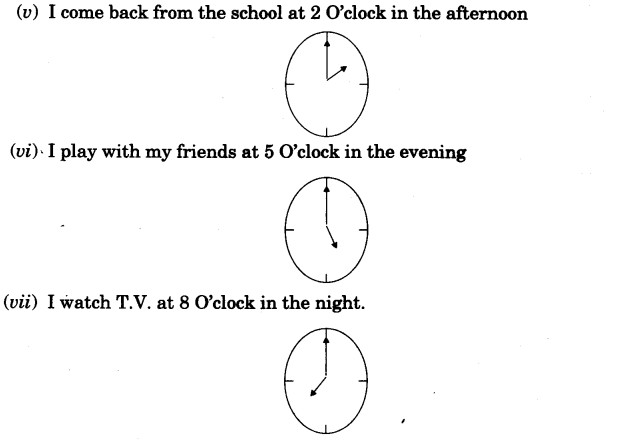 NCERT Solutions for Class 3 Mathematics Chapter-7 Time Goes On One Day in the Life of Kusum Q2.1