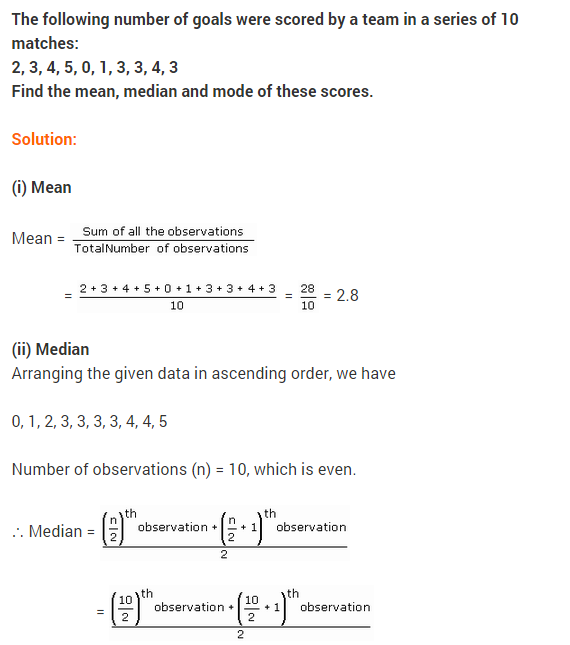 Maths NCERT Solutions Class 9 Chapter 14 Statistics Ex 14.4 A1