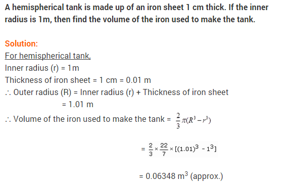 NCERT Class 9 Maths Solutions Chapter 13 Surface Areas and Volumes Ex 13.8 A6