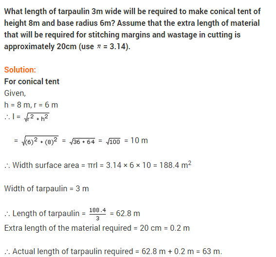 NCERT Solutions Class 9 Maths Chapter 13 Surface Areas and Volumes Ex 13.3 A7