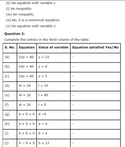 NCERT Solutions For Class 6 Maths Algebra Exercise 11.5 Q2