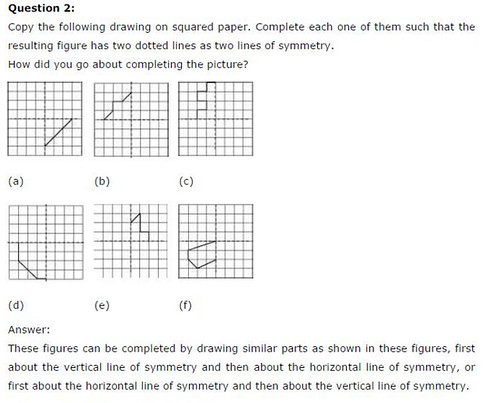 NCERT Solutions For Class 6 Maths Symmetry Exercise 13.3 Q3