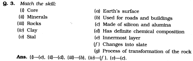NCERT Solutions For Class 7 Geography Social Science Chapter 2 Inside Our Earth Q3