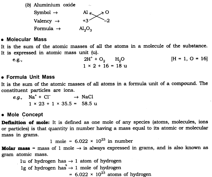 NCERT Solutions For Class 9 Science Chapter 3 Atoms and Molecules Intext Questions Page 32 Q1.1