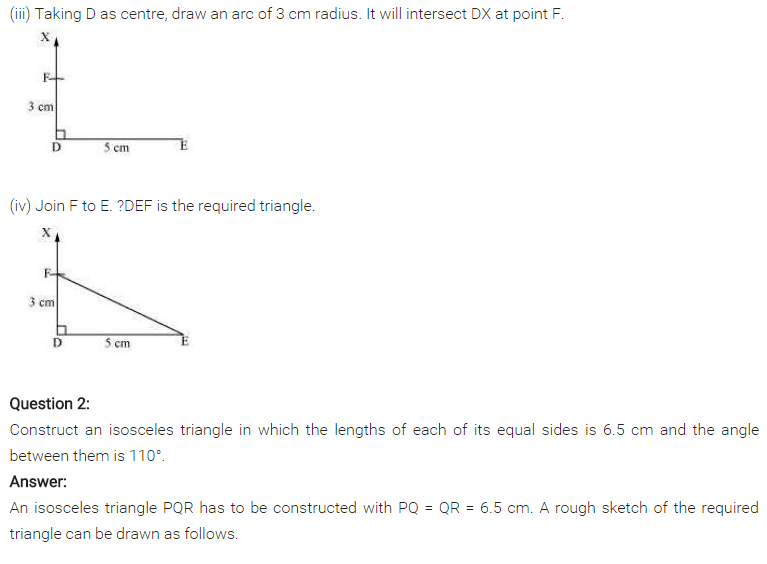 NCERT Solutions for Class 7 Maths Chapter 10 Practical Geometry Ex 10.3 Q2