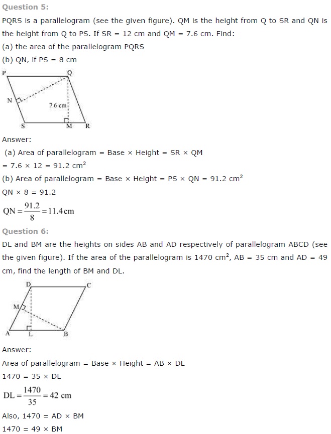 NCERT Solutions for Class 7 Maths Chapter 11 Perimeter and Area Ex 11.2 A5
