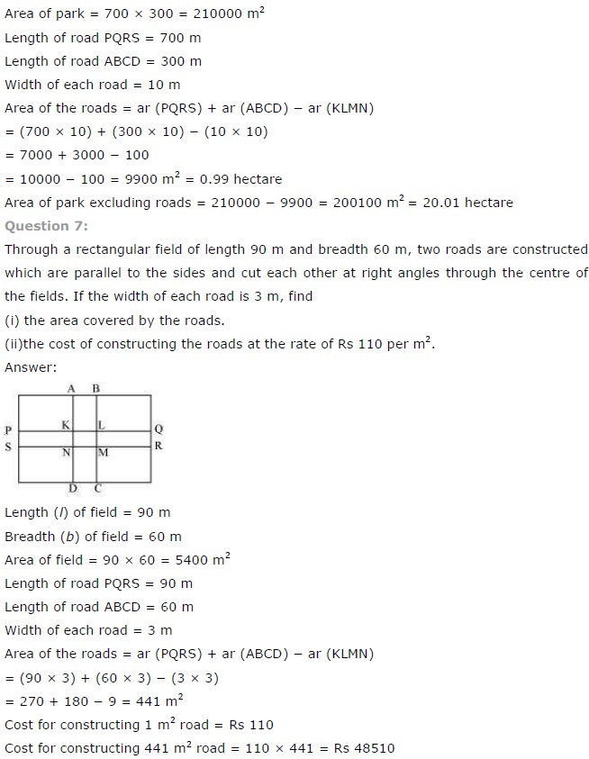 NCERT Solutions for Class 7 Maths Chapter 11 Perimeter and Area Ex 11.4 A5