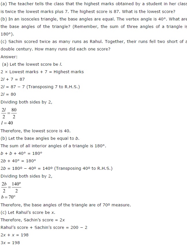NCERT Solutions for Class 7 Maths Chapter 4 Simple Equations Ex 4.4 Q2