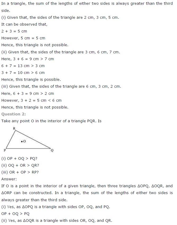 NCERT Solutions for Class 7 Maths Chapter 6 The Triangle and its Properties Ex 6.4 Q2
