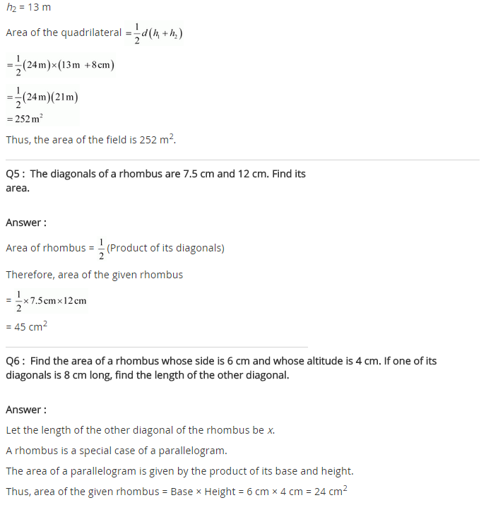 NCERT Solutions for Class 8 Maths Chapter 11 Mensuration Ex 11.2 q-3