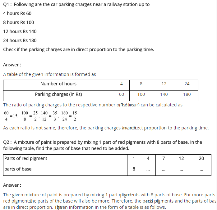 NCERT Solutions for Class 8 Maths Chapter 13 Direct and Inverse Proportions Ex 13.1 q-1