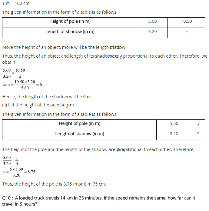NCERT Solutions for Class 8 Maths Chapter 13 Direct and Inverse Proportions Ex 13.1 q-7