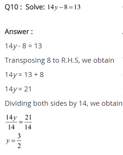 NCERT Solutions for Class 8 Maths Chapter 2 Linear Equations in One Variable Ex 2.1 q-10