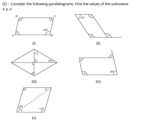 NCERT Solutions for Class 8 Maths Chapter 3 Understanding Quadrilaterals Ex 3.3 q-2