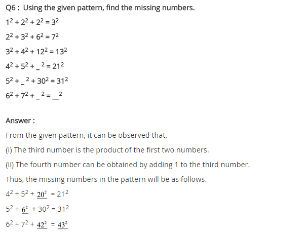 NCERT Solutions for Class 8 Maths Chapter 6 Squares and Square Roots Ex 6.1 Q6