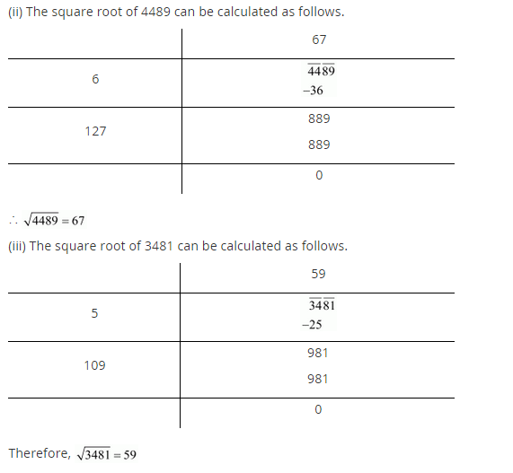 NCERT Solutions for Class 8 Maths Chapter 6 Squares and Square Roots Ex 6.4 q-1.1