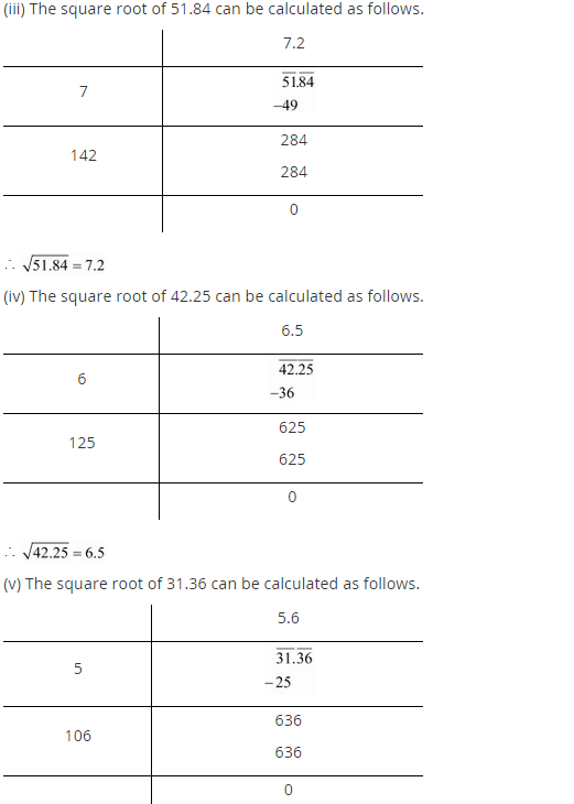 NCERT Solutions for Class 8 Maths Chapter 6 Squares and Square Roots Ex 6.4 q-3.1