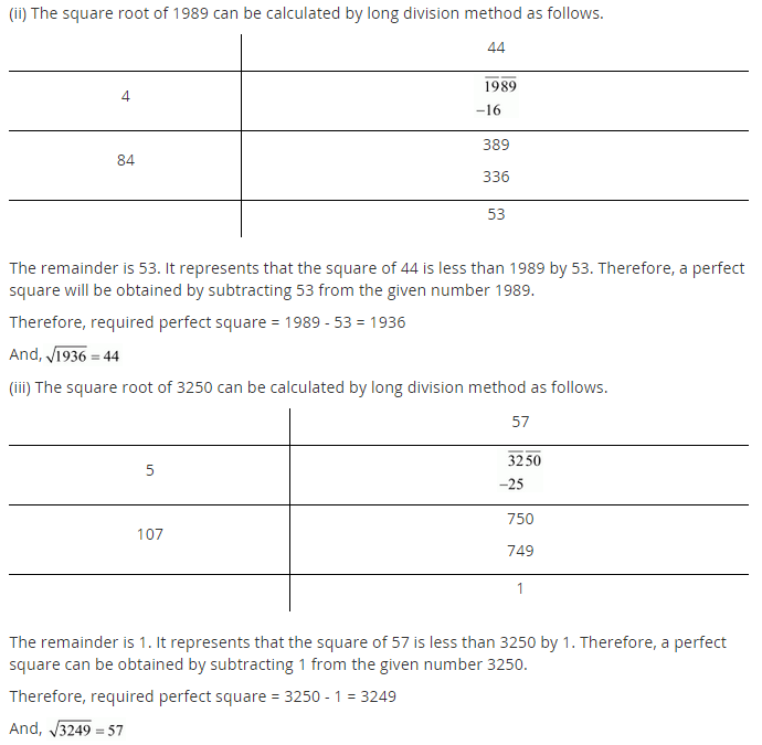NCERT Solutions for Class 8 Maths Chapter 6 Squares and Square Roots Ex 6.4 q-4.1