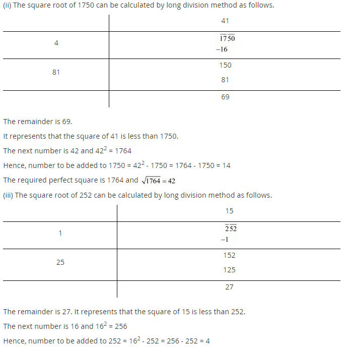 NCERT Solutions for Class 8 Maths Chapter 6 Squares and Square Roots Ex 6.4 q-5.1