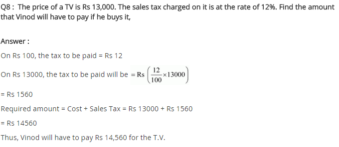 NCERT Solutions for Class 8 Maths Chapter 8 Comparing Quantities Ex 8.2 q-8