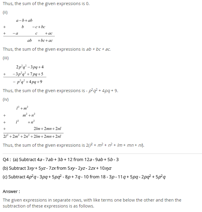 NCERT Solutions for Class 8 Maths Chapter 9 Algebraic Expressions and Identities Ex 9.1 q-3