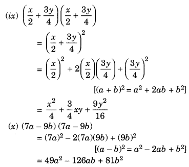 NCERT Solutions for Class 8 Maths Chapter 9 Algebraic Expressions and Identities Ex 9.5 Q1.3