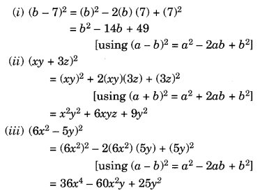 NCERT Solutions for Class 8 Maths Chapter 9 Algebraic Expressions and Identities Ex 9.5 Q3