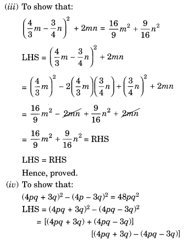 NCERT Solutions for Class 8 Maths Chapter 9 Algebraic Expressions and Identities Ex 9.5 Q5.1