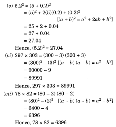 NCERT Solutions for Class 8 Maths Chapter 9 Algebraic Expressions and Identities Ex 9.5 Q6.1