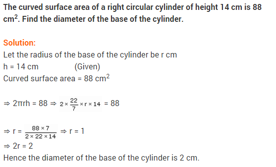 NCERT Solutions for Class 9 Maths Chapter 13 Surface Areas and Volumes Ex 13.2 A1