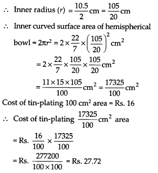 NCERT Solutions for Class 9 Maths Chapter 13 Surface Areas and Volumes Ex 13.4 Q5