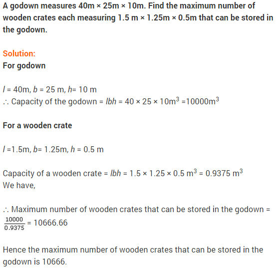 NCERT Solutions for Class 9 Maths Chapter 13 Surface Areas and Volumes Ex 13.5 A7