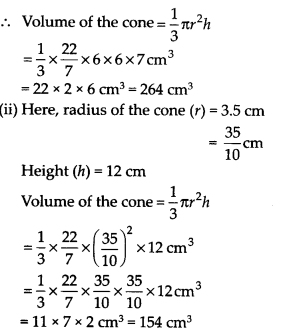 NCERT Solutions for Class 9 Maths Chapter 13 Surface Areas and Volumes Ex 13.7 Q1