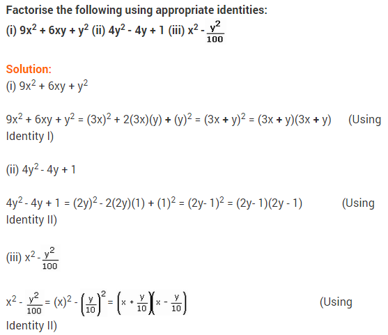 NCERT Solutions for Class 9 Maths Chapter 2 Polynomials Ex 2.5 q3