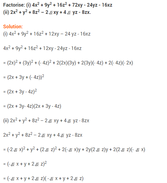NCERT Solutions for Class 9 Maths Chapter 2 Polynomials Ex 2.5 q5