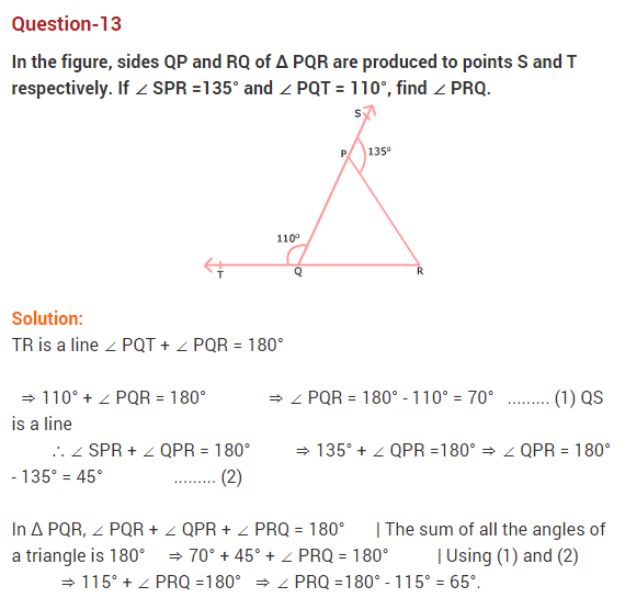 NCERT Solutions for Class 9 Maths Chapter 6 Lines and Angles Ex 6.3 Q13