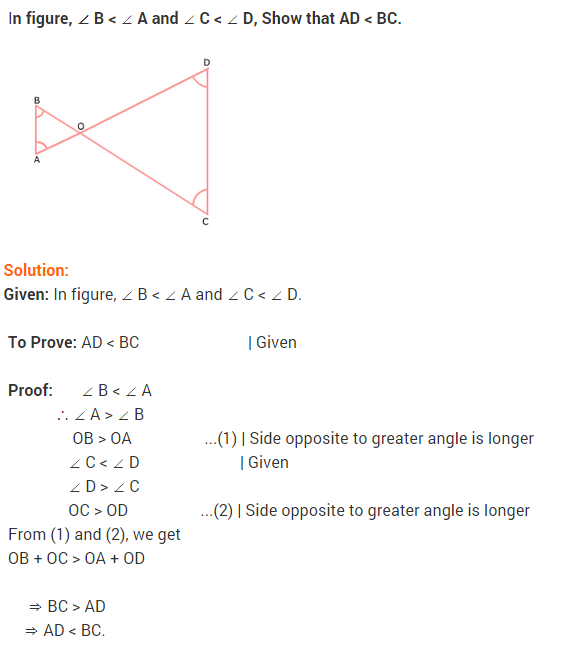 NCERT Solutions for Class 9 Maths Chapter 7 Triangles Ex 7.4 q3