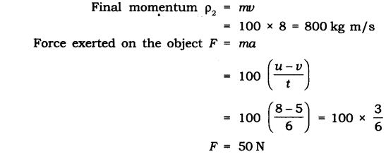 NCERT Solutions for Class 9 Science Chapter 9 Force and Laws of Motion Extra Questions Q16.1