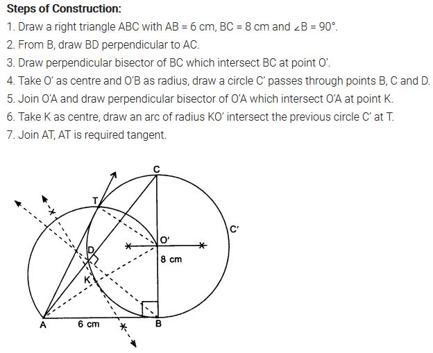 Constructions Class 10 NCERT Solutions Ex 11.2 PDF Q6