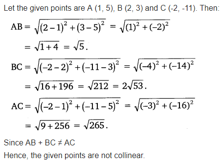 Coordinate Geometry Class 10 Maths NCERT Solutions Ex 7.1 Q3