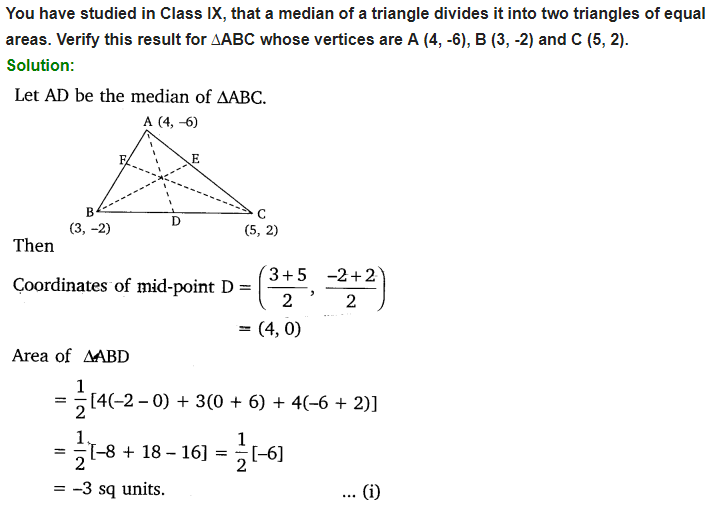 Coordinate Geometry Class 10 Maths NCERT Solutions Ex 7.2 Q5