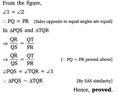 similarity of triangles class 10