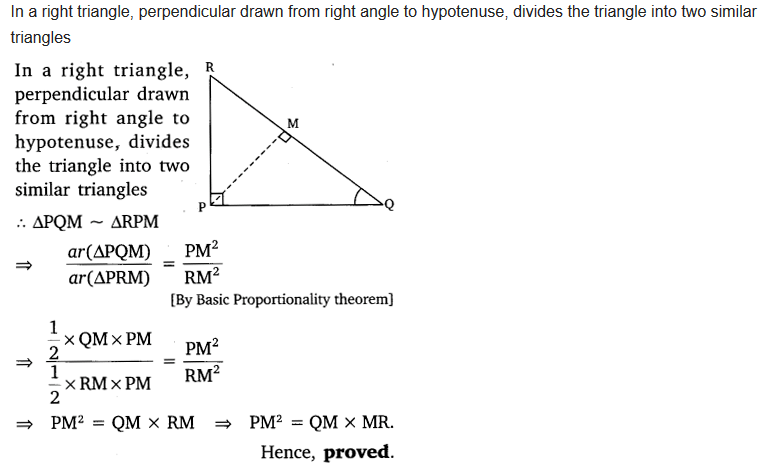 ncert solutions for class 10 maths chapter 6 triangles ex 6.5