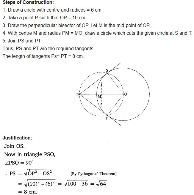 NCERT Solutions For Class 10 Maths Chapter 11 Pdf Constructions Ex 11.2 Q1