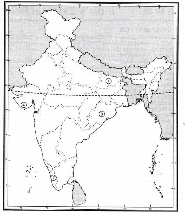 NCERT Solutions for Class 12 Political Science Politics of Planned Development Map Based Questions