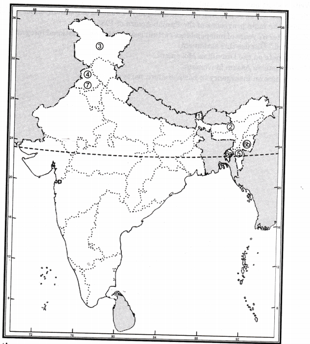 NCERT Solutions for Class 12 Political Science Regional Aspirations Map Based Questions