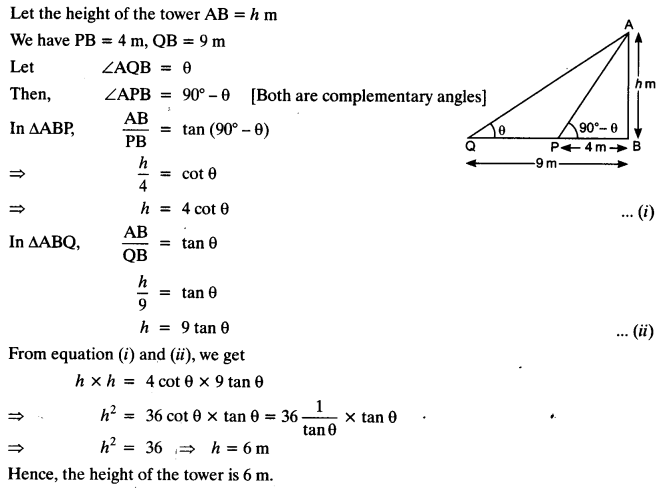 Some Applications Of Trigonometry Class 10 NCERT Solutions Pdf Ex 9.1 Q16